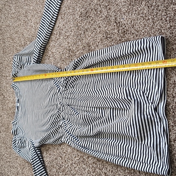 Derek Lam IO Crosby Nyla Puff Sleeve striped Cotton mini dress Size SM - Picture 9 of 16